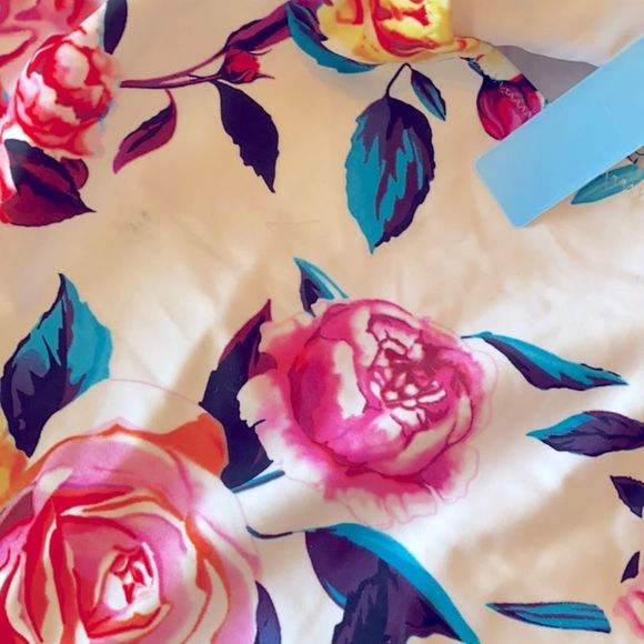 Cupshe Black and White and Colorful Floral One Piece Swimsuit - Picture 5 of 5